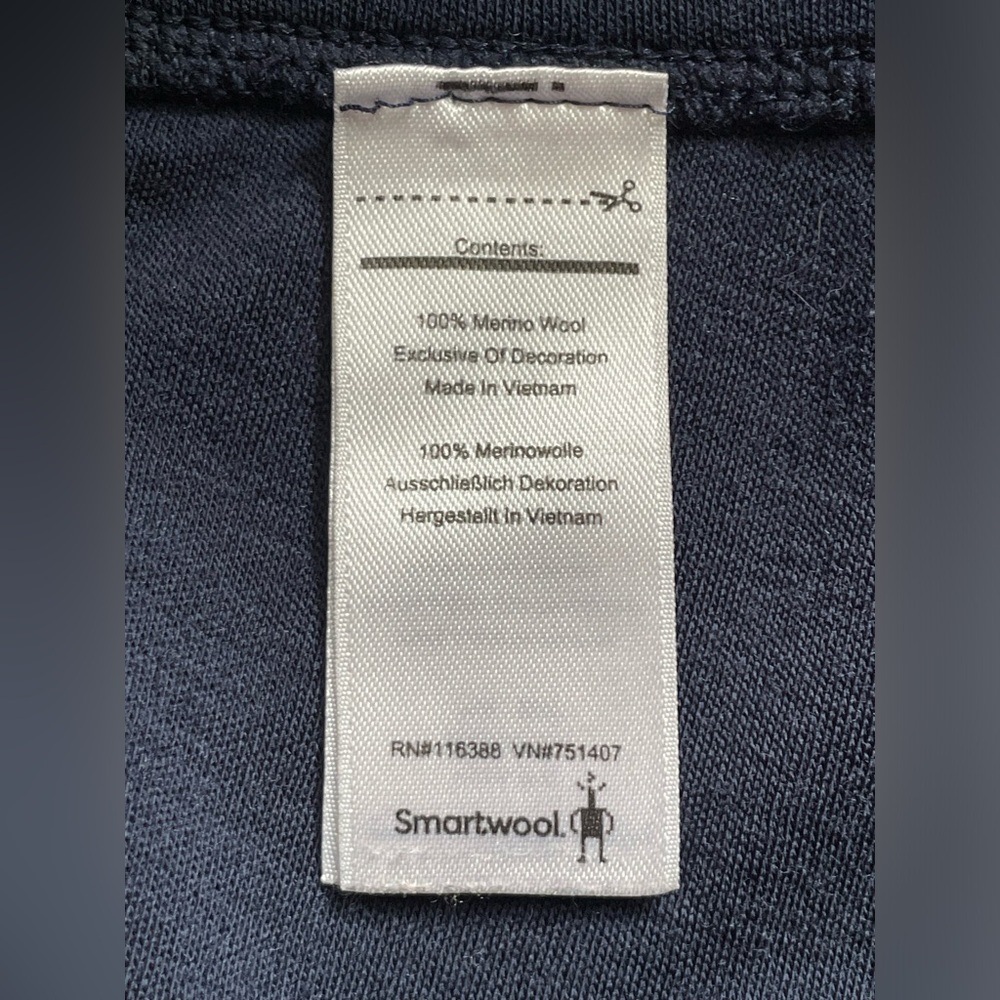 Smart Wool Navy Leggings / Base Layer Size Medium - Picture 11 of 11